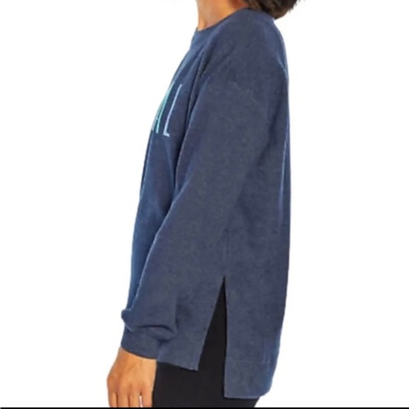 Wild Fox Social Statement Sweatshirt Womens Size XL Dark Blue Crewneck - Picture 7 of 10